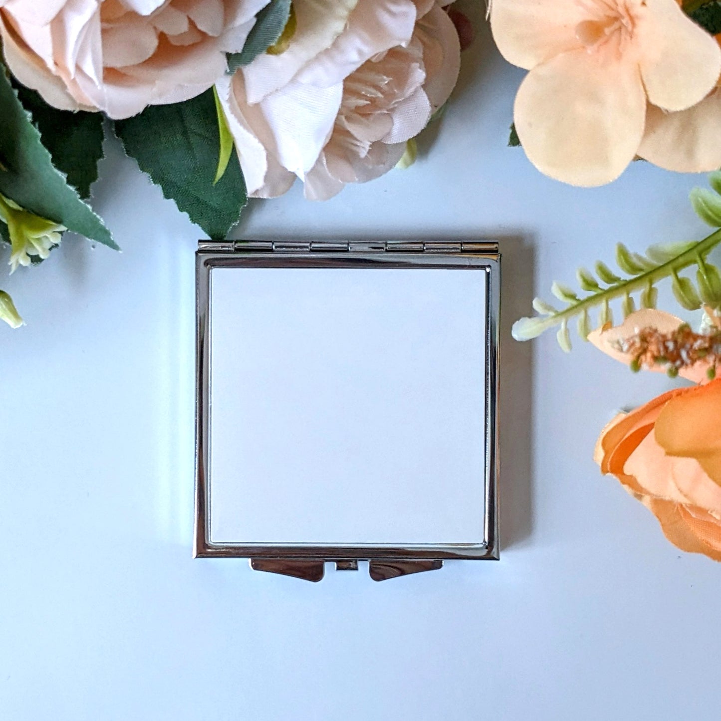 Personalised Square Monogram Compact Mirror