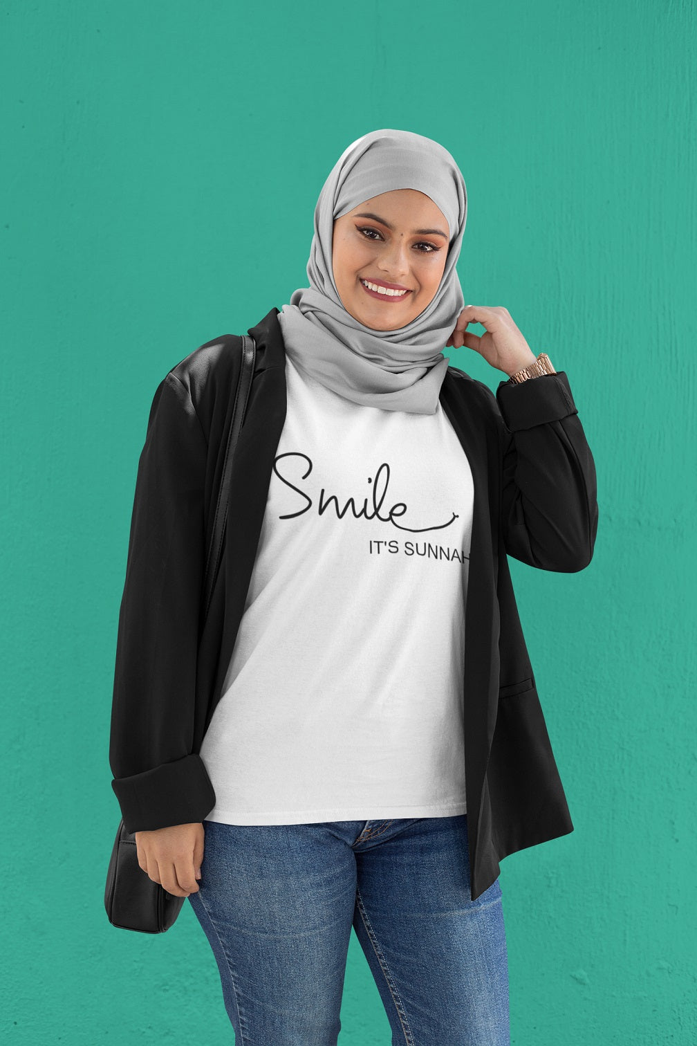 Ladies - Smile It's Sunnah - T shirt