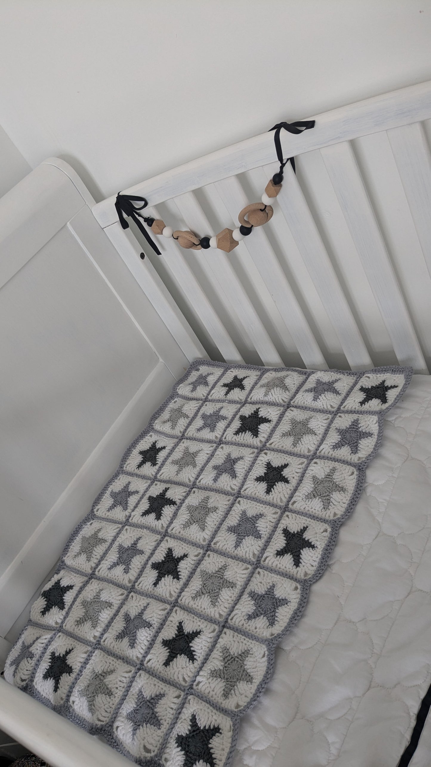 New born crochet baby star blanket set