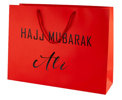 Hajj Mubarak Personalised Large Gift Bag